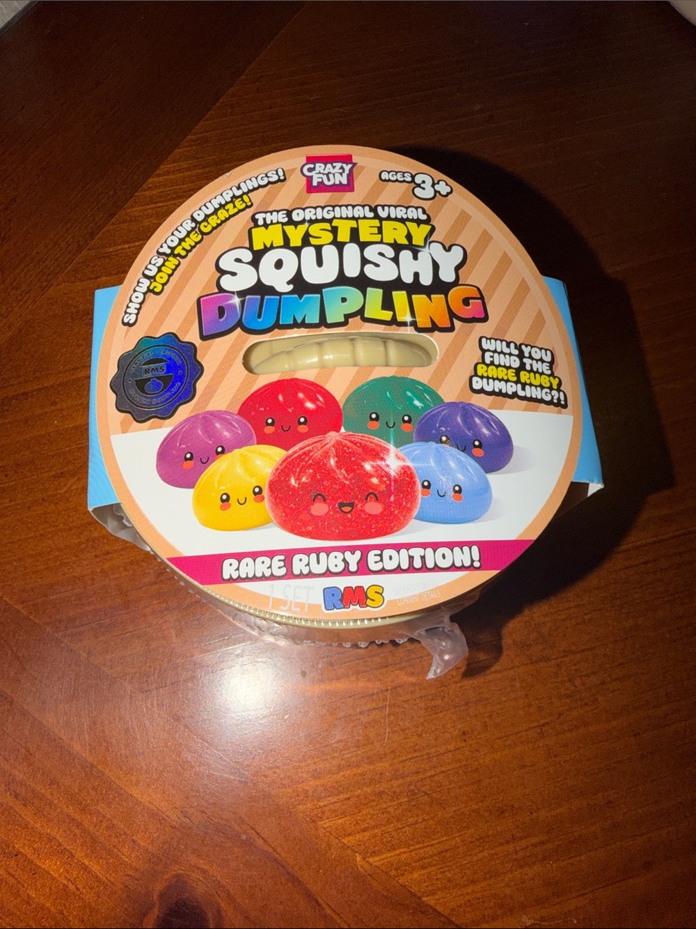 Mystery Squishy Dumpling - Red (Rare Ruby Edition)